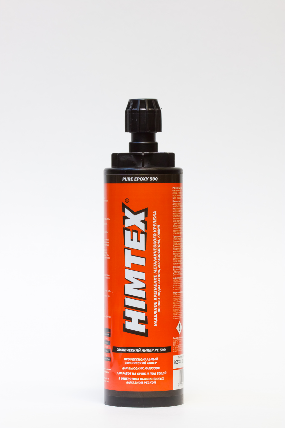 Хим. анкер ЭПОКС. смола  HIMTEX PURE EPOXY 500  385мл для тяжелых нагрузок (в упак.12 шт)