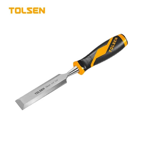 Долото-стамеска Industrial 6 мм, CrV, двухкомп. рукоятка GRIPro TOLSEN (арт.25056)