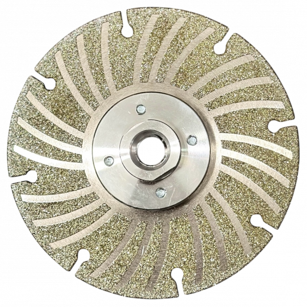 Диск алмазный ГАЛЬВАНИКА & ФЛАНЕЦ   M-LION  125*1.6/2.6*8T+M14 flange (арт. HLV125)