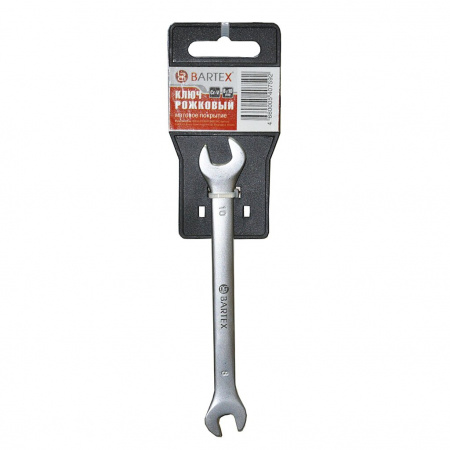 Ключ рожковый,  8х10 мм, матовый, CrV сталь, Bartex,  (арт. 169980)